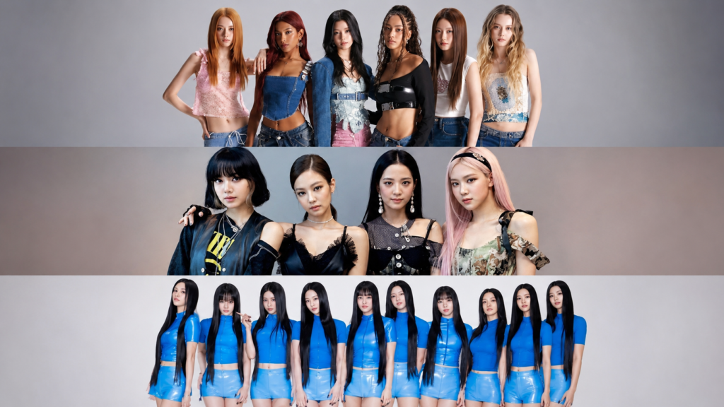 KATSEYE, BLACKPINK, and TWICE