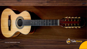 Viola caipira tradicional brasileira utilizada na música sertaneja de ra